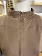 High-Performance Zip-Up Activewear Set | Seamless Leggings & Jacket (9005)