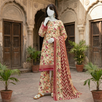 Premium 3-piece printed unstitched lawn suit collection by ZH2 Store
