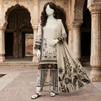 printed 3-piece unstitched lawn suit by ZH2 Store