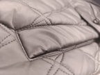 "Imported Women's Diamond Quilted Coat with Faux Shearling Collar"  (9002)