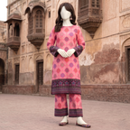 ZH2|Premium Unstitched 2-Piece Cotton Lawn Suit |(PCU-5023)