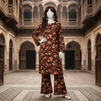 ZH2|Premium Unstitched 2-Piece Cotton Silk SuiT|(PCU-5022)