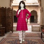 Premium 3-piece printed unstitched lawn suit collection by ZH2 Store, featuring a 2.1-meter shirt, 2.2-meter dupatta, and 2.2-meter trouser fabric with intricate floral and ethnic designs displayed on a mannequin.
