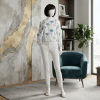 ZH2|Floral Print Bomber Jacket | Elegant Outerwear|(9006)