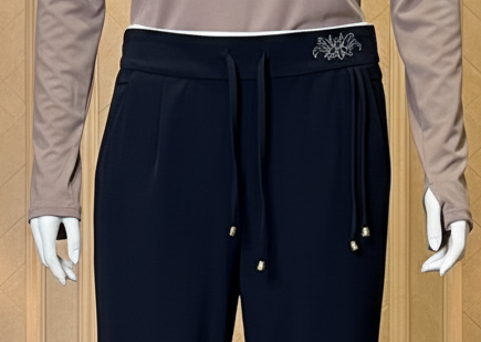 Relaxed Fit Jersey Knit Wide-Leg Pants | Versatile Day to Evening Wear (9008)