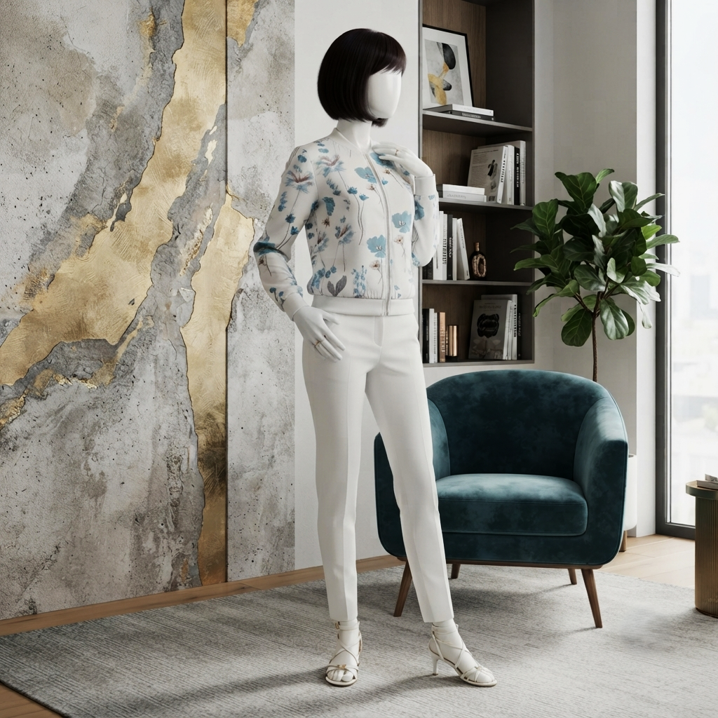 ZH2|Floral Print Bomber Jacket | Elegant Outerwear|(9006)