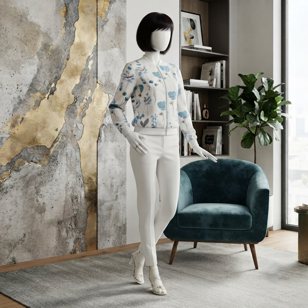 ZH2|Floral Print Bomber Jacket | Elegant Outerwear|(9006)