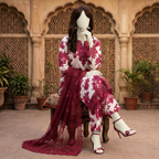 ZH2|3-Piece Printed Lawn Unstitched Suits | Floral Summer Collection|(LEU-5055)