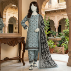 Premium 3-piece printed unstitched lawn suit collection by ZH2 Store