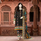 printed 3-piece unstitched lawn suit by ZH2 Store