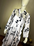 Lustrous Satin Silk 2PC Suit – Meadow Floral Print (SNS-3013)