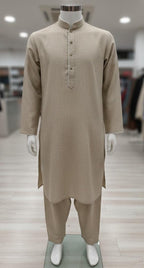 Men’s Unstitched 2-Piece Khaddar Suit – Classic Sage Green (7002)