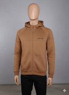 Spyder Men's Versatile Full-Zip Hoodie – Warm Tan Brown (7004)
