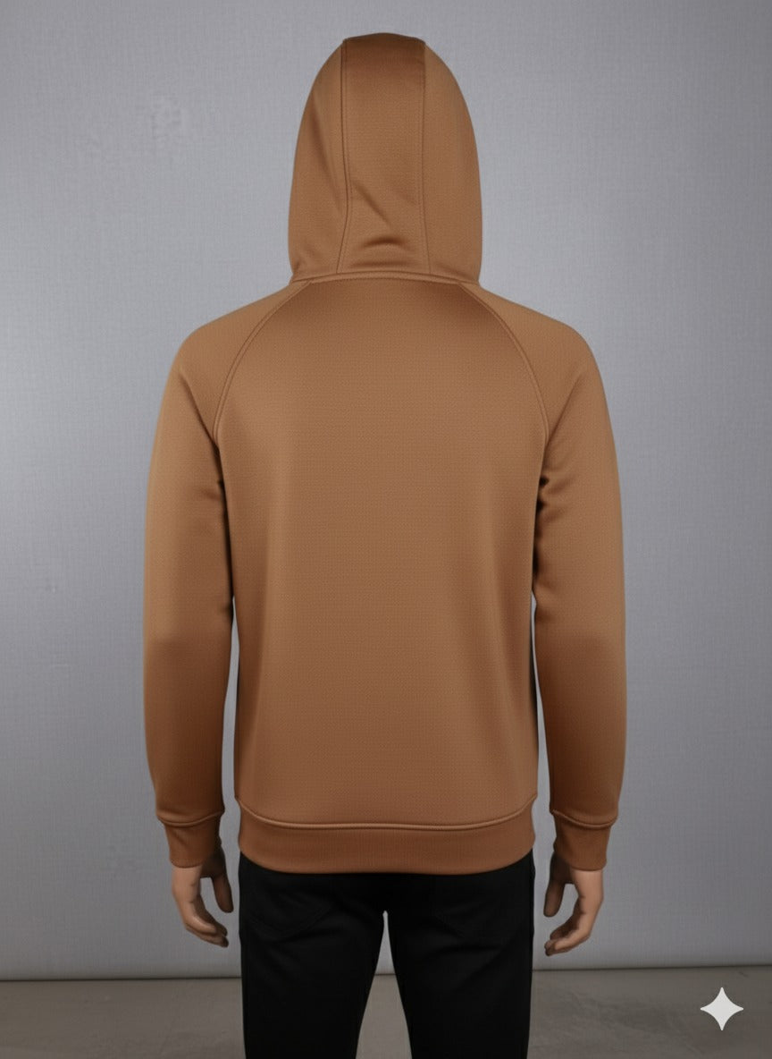 Spyder Men's Versatile Full-Zip Hoodie – Warm Tan Brown (7004)