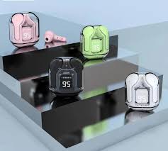 Air31 Earbuds With Pouch Wireless Crystal Transparent Bluetooth Airpods 5.3 Air 31 Ear Buds Wireless Headset