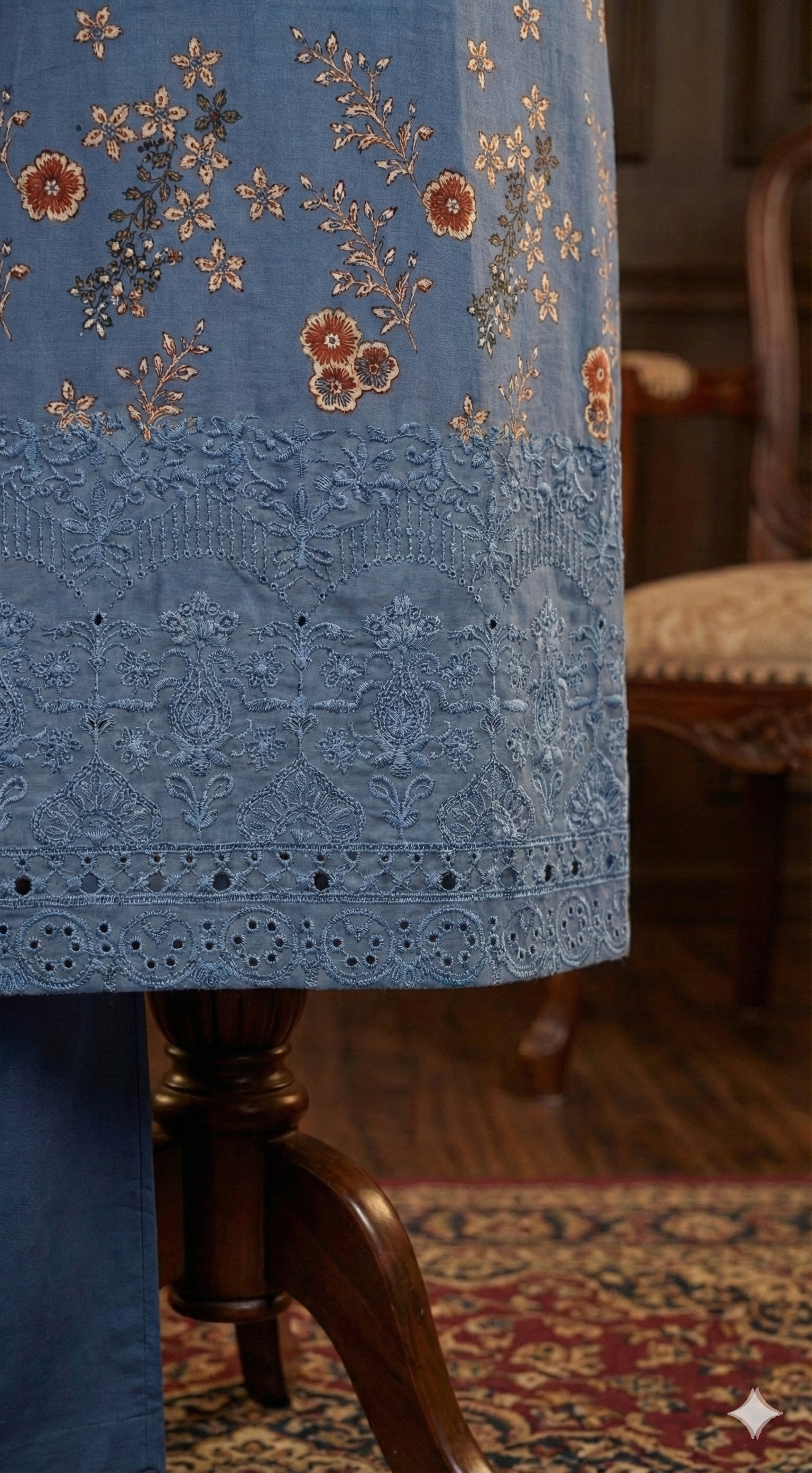 Summer Symphony | Unstitched Schiffli & Digital Printed Lawn - ZH2 Store (LCKU 5031)