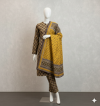 Linen 3-Piece Unstitched Suit (LNU-5002)