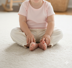 Infant & Toddler Cotton Bloomers - Cream Ruffle Hem Baby Capri Pants - Vintage Style Baby Clothes (1038)
