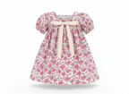 Girls Ribbon 100%imported Soft Cotton Chinese Style Summer Dress
