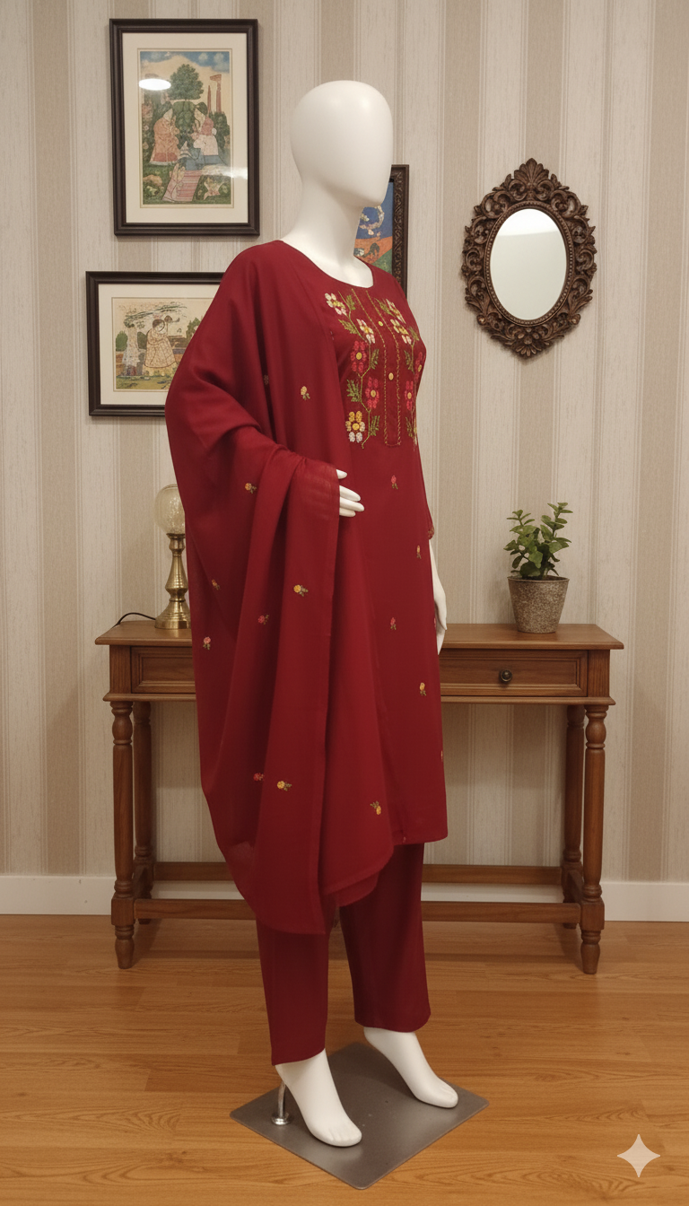 Chiffon 2-Piece Unstitched Suit (MCU-5006)