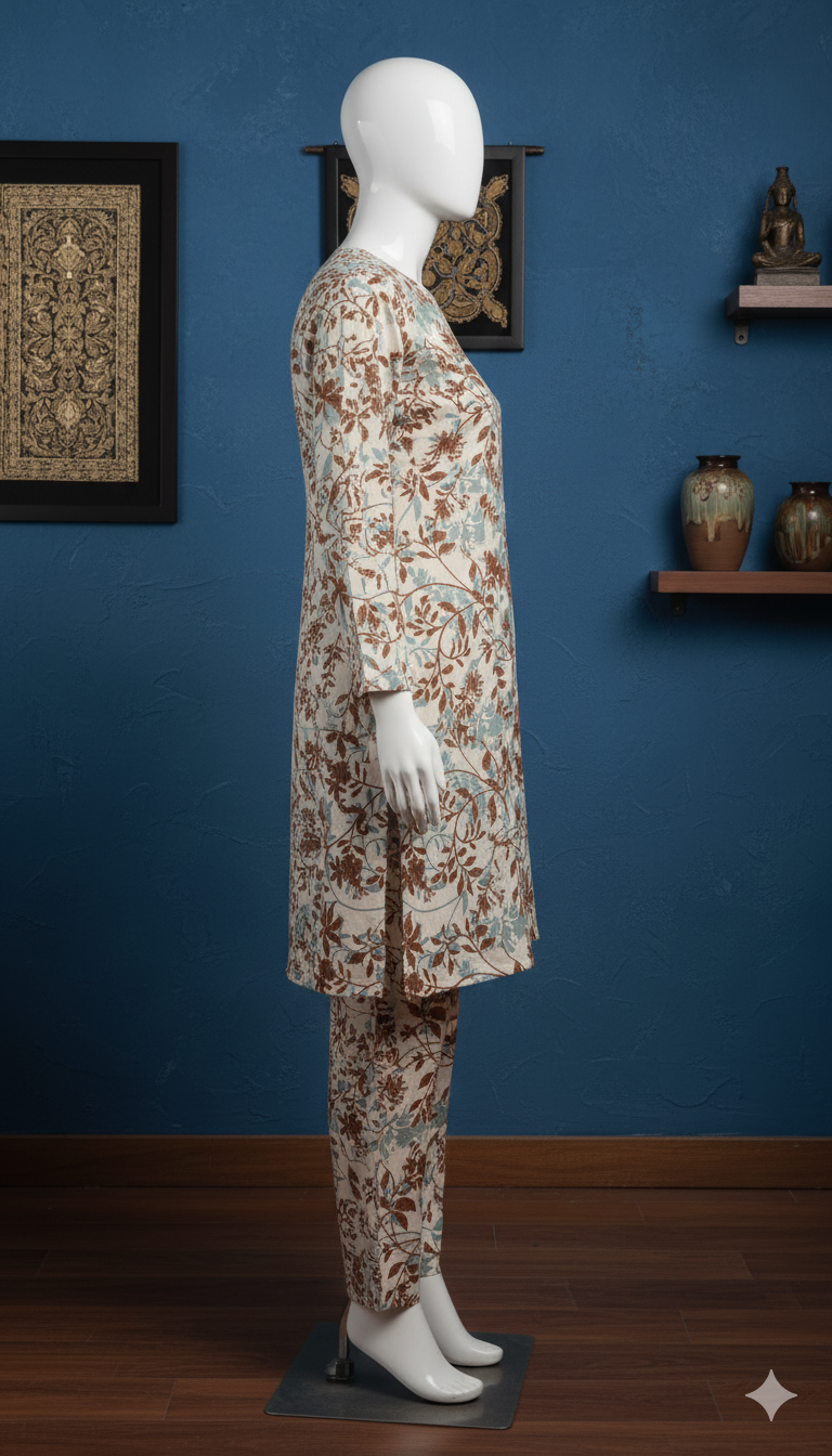 Premium Cotton 2-Piece Unstitched Suit (PCU-5022)