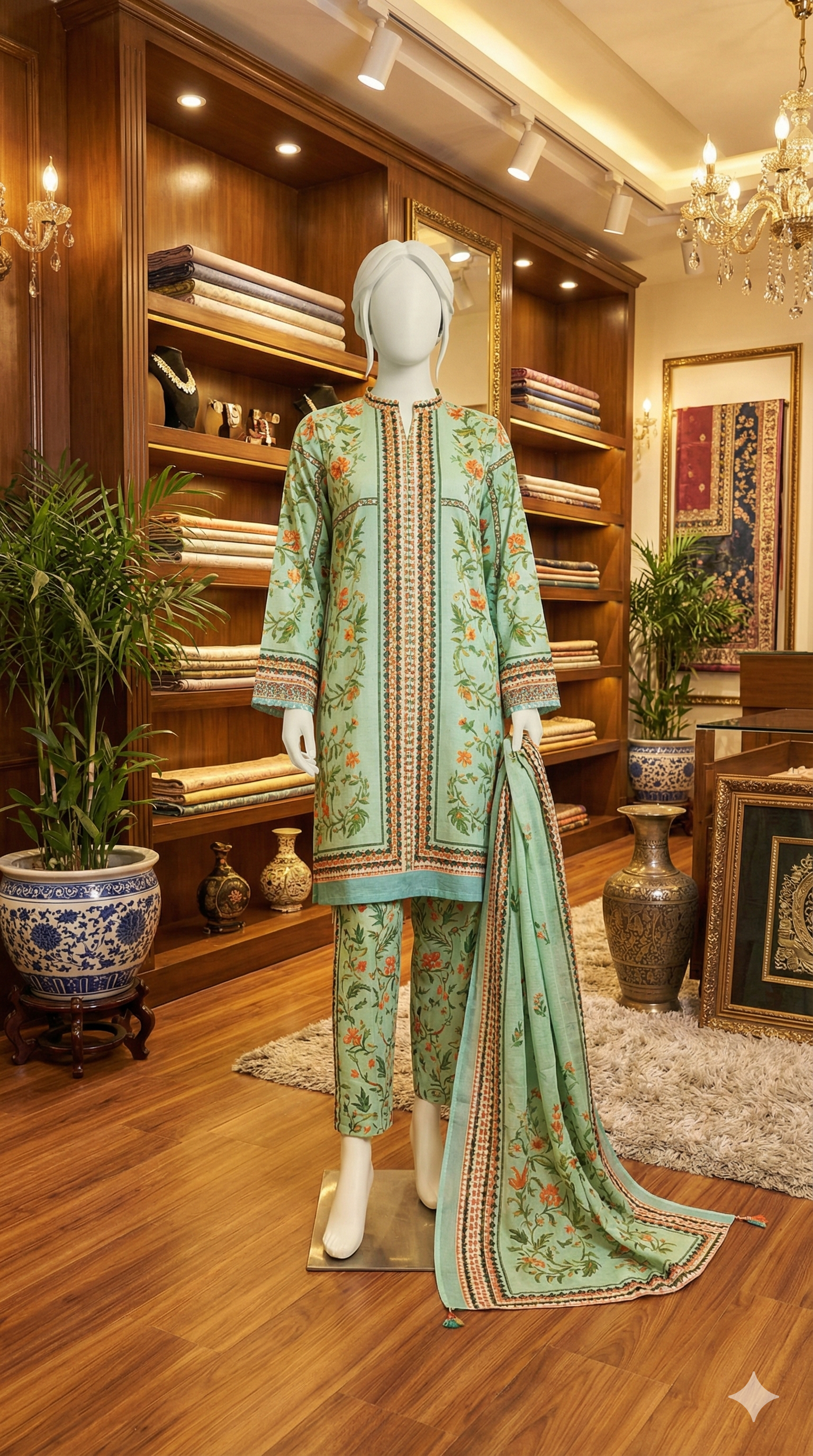 Summer Symphony | Unstitched Printed Lawn Suits Vol. 1 - ZH2 Store (LPU 5030)