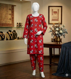 Summer Petals: Hand-Block Inspired Ethnic Co-ord Set (PCU 5022)