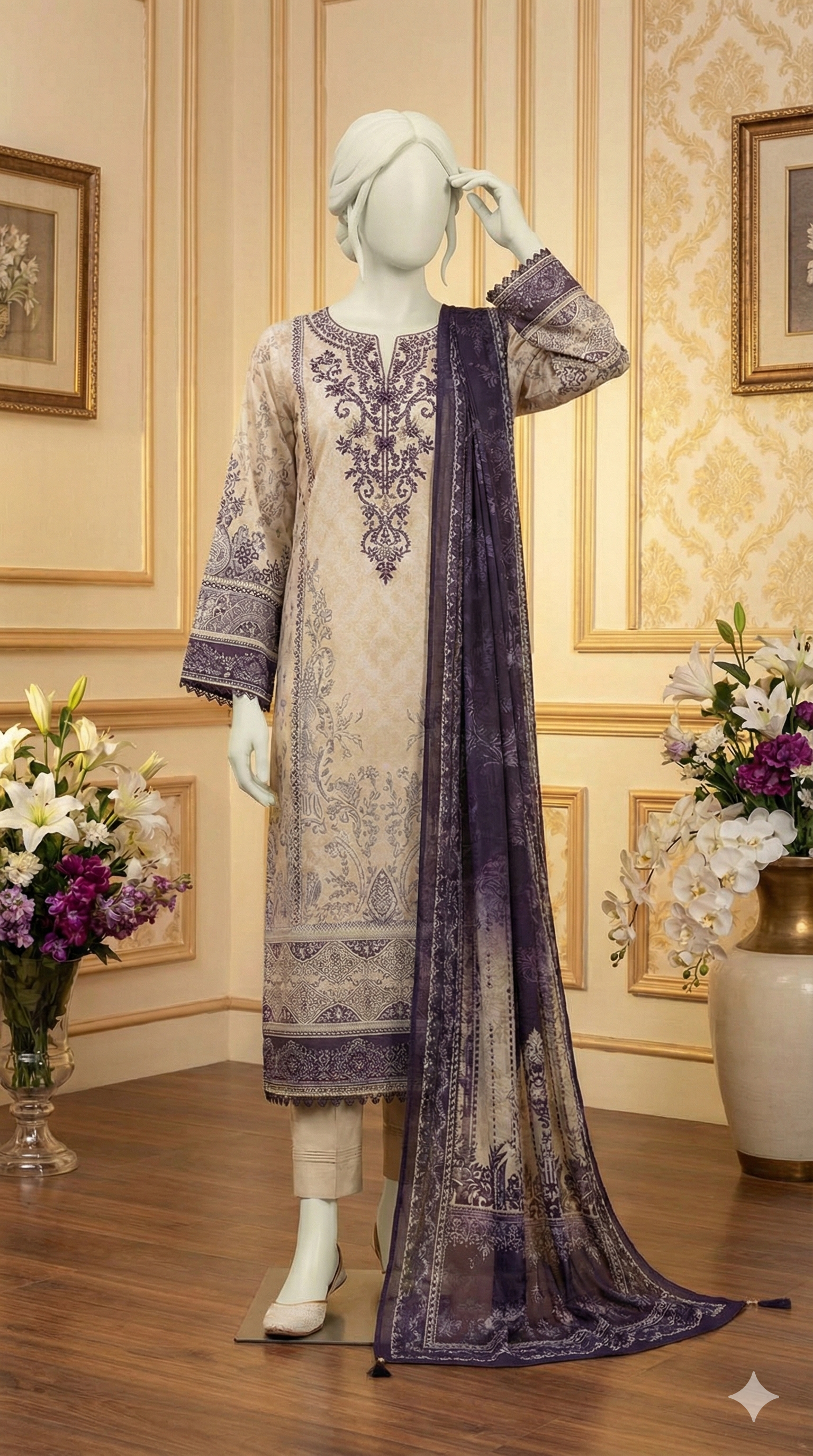 Signature Summer Collection | Luxury Digital Print Suits - ZH2 Store (LPU 5029)