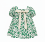 Girls Ribbon 100%imported Soft Cotton Chinese Style Summer Dress
