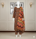 Linen 3-Piece Unstitched Suit (LNU-5002)