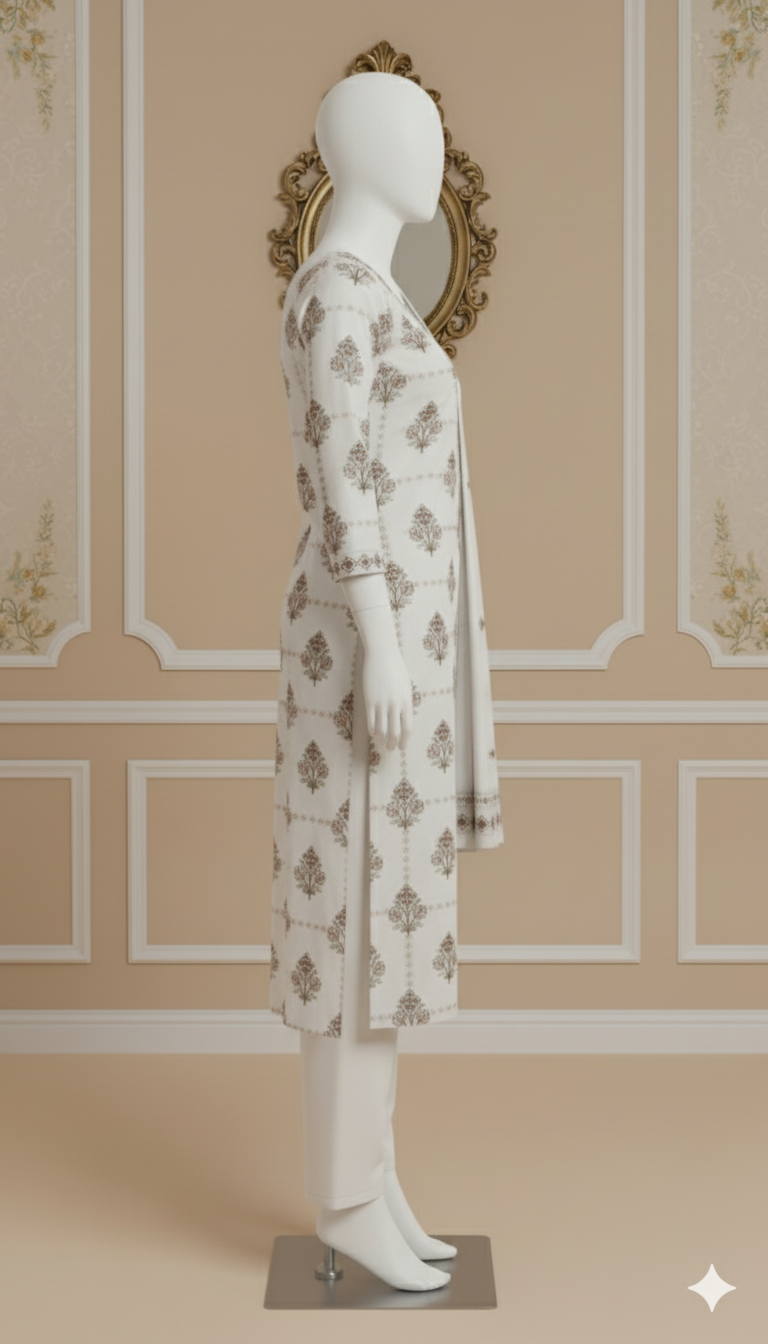 Cotton Unstitched 3-Piece Suit (SCEU-5018)