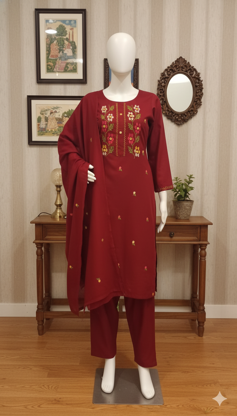 Chiffon 2-Piece Unstitched Suit (MCU-5006)