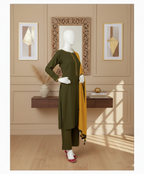 Cotton  Unstitched 3-Piece Suit (CEU-5014)