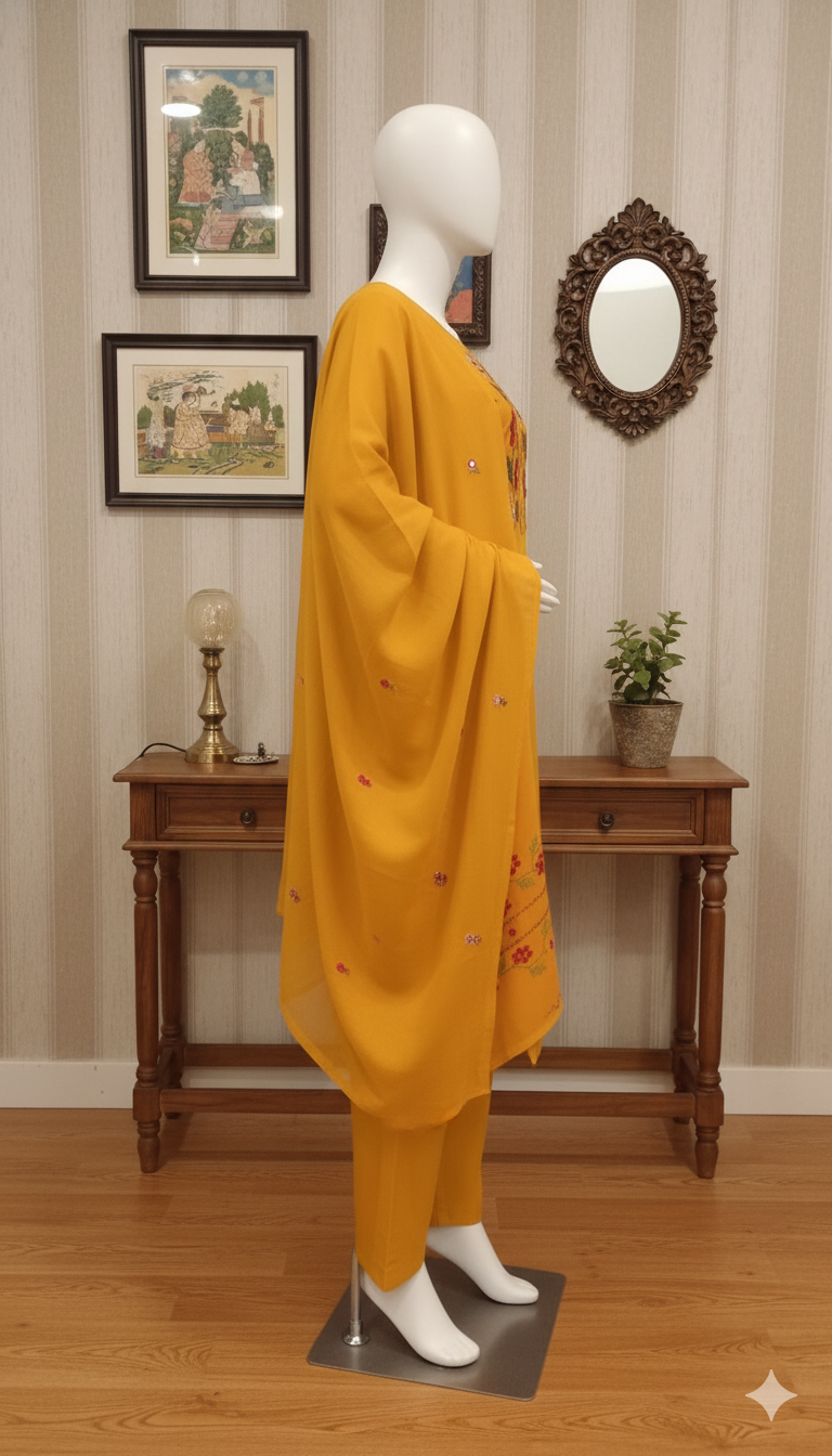 Chiffon 2-Piece Unstitched Suit (MCU-5006)