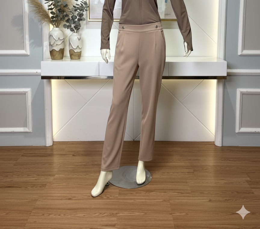 Versatile Essential Dress Pants in Core Neutral Shades | Day-to-Night Comfort (9008)
