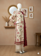 Cotton Unstitched 3-Piece Suit (CEU-5011)