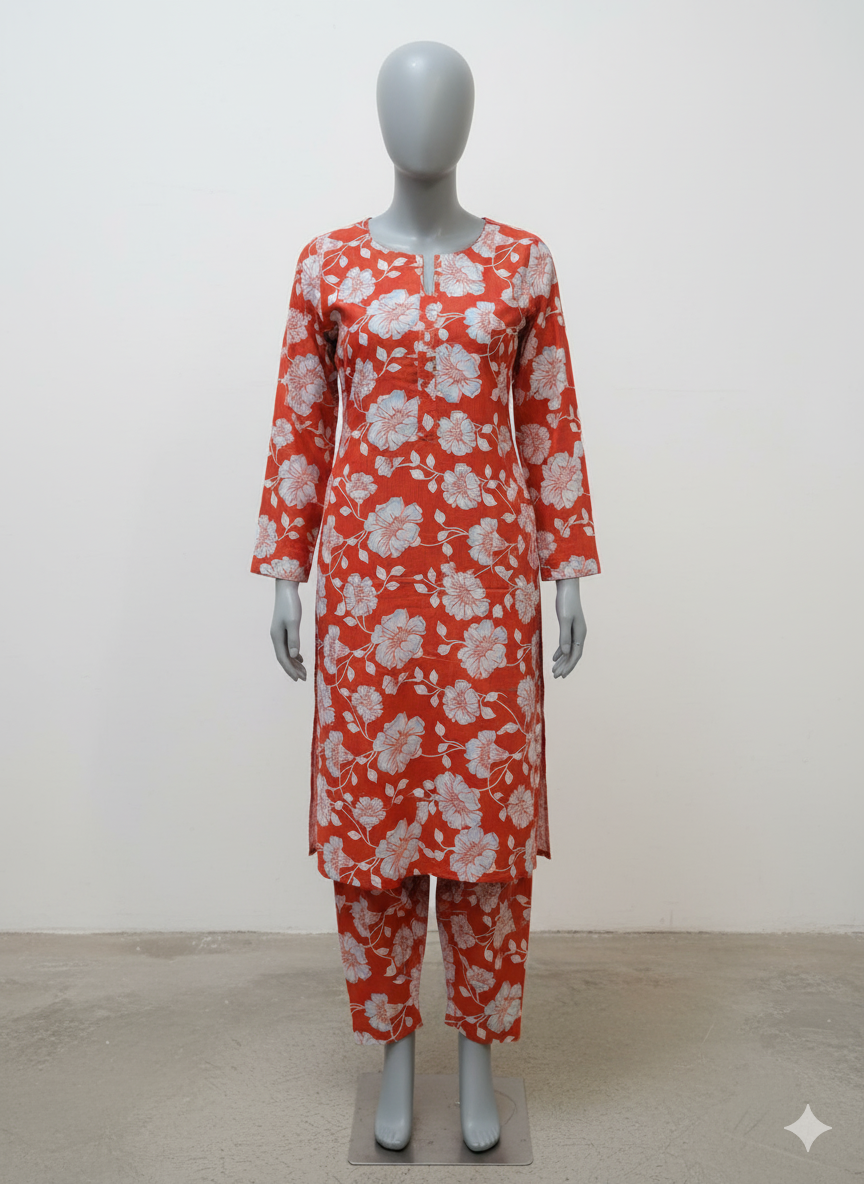 Ladies unstitched 2pcs suit