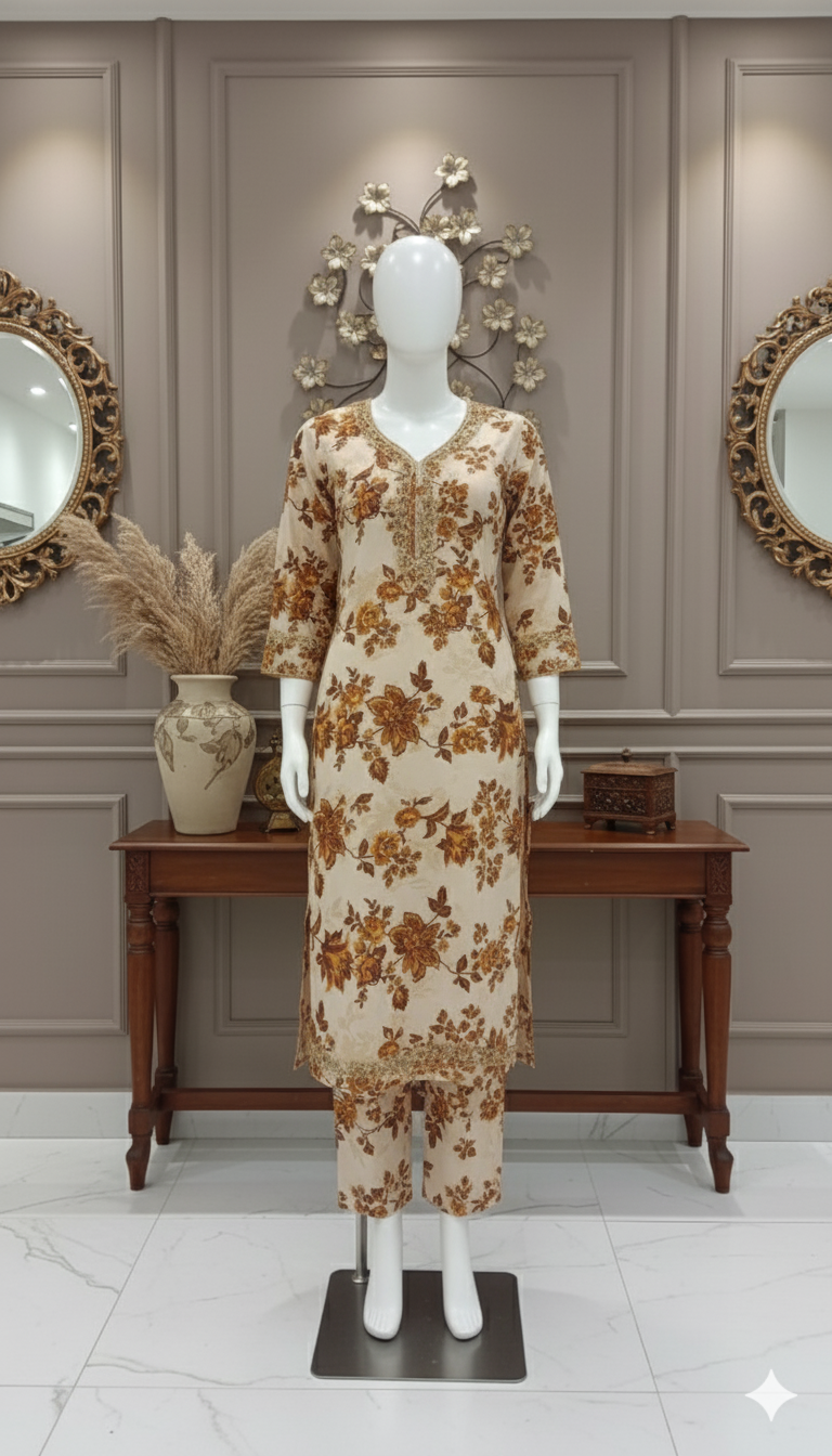 Premium Cotton 2-Piece Unstitched Suit (PCU-5022)