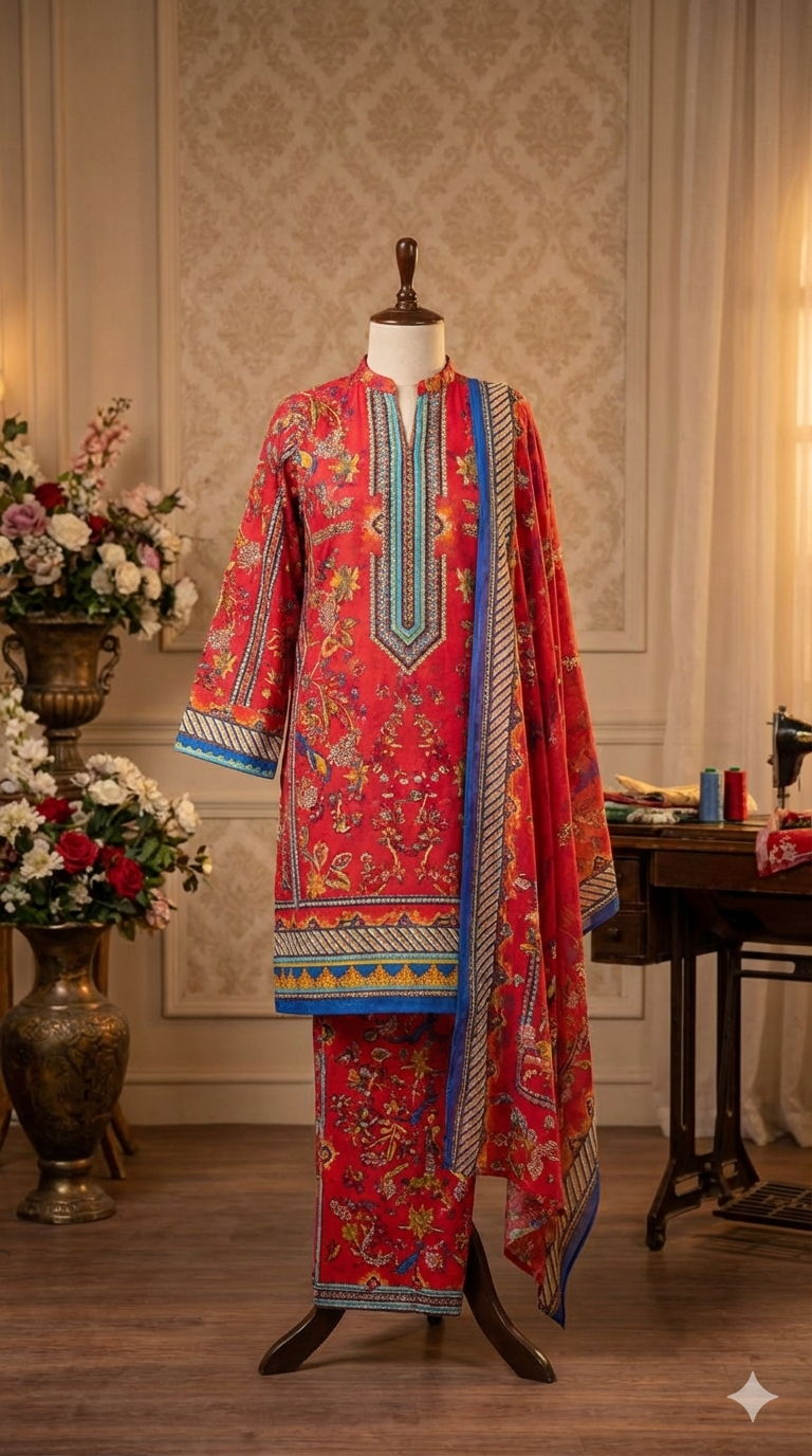 Summer Symphony | Unstitched Printed Lawn Suits Vol. 1 - ZH2 Store (LPU 5030)