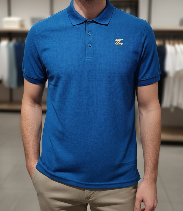 ZH2 Men's Performance Polo Shirt – Vibrant Royal Blue (7005)