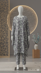 ZH2 Vintage Garden – 2pc Premium Cotton Unstitched Suit (PCU 5022)