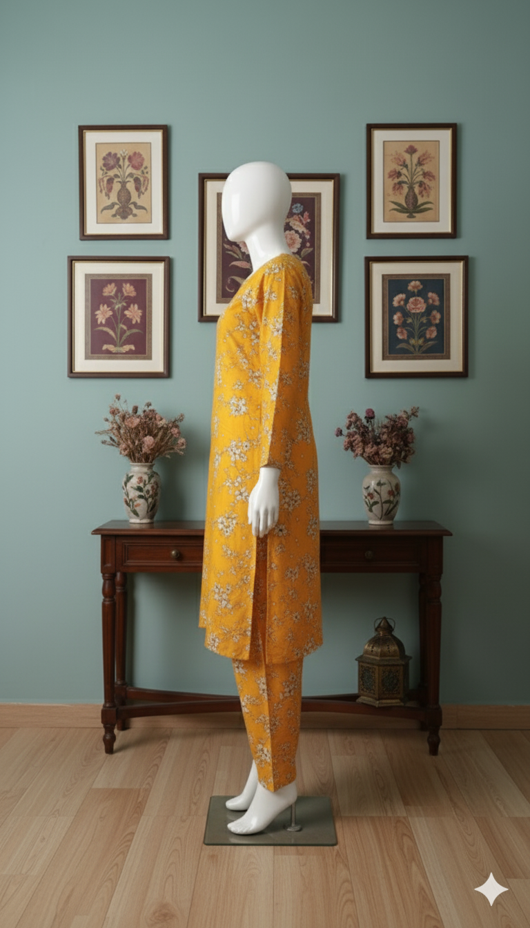 Premium Cotton 2-Piece Unstitched Suit (PCU-5022)