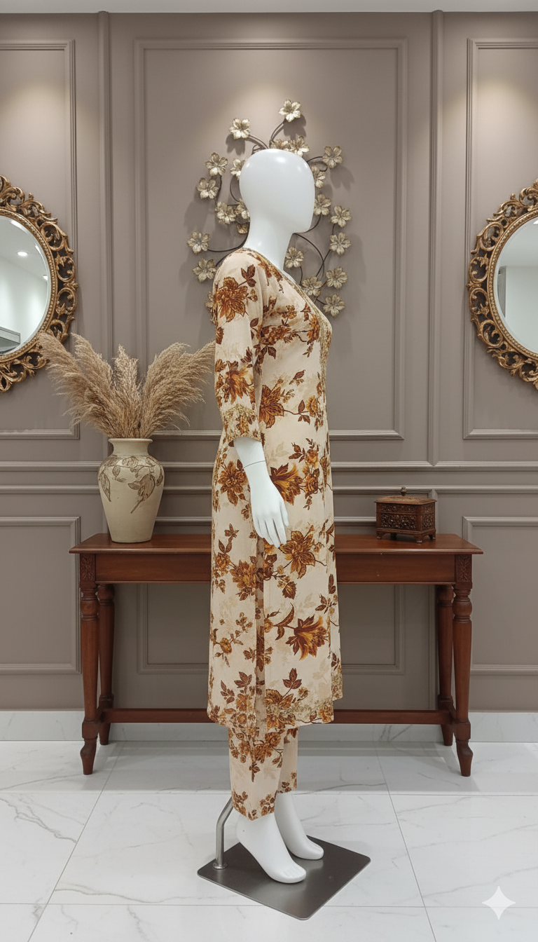 Premium Cotton 2-Piece Unstitched Suit (PCU-5022)