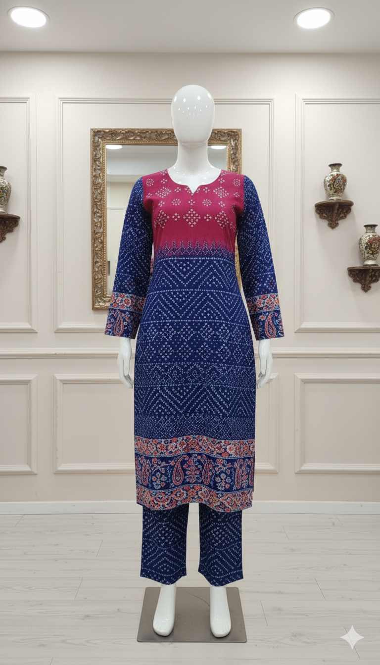 Premium Cotton 2-Piece Unstitched Suit (PCU-5023)