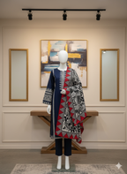 Cotton Unstitched 3-Piece Suit (CSEU-5013)