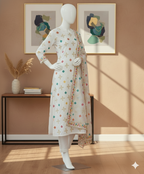 Cotton Silk Net Unstitched 3-Piece Suit (NSU-5010)