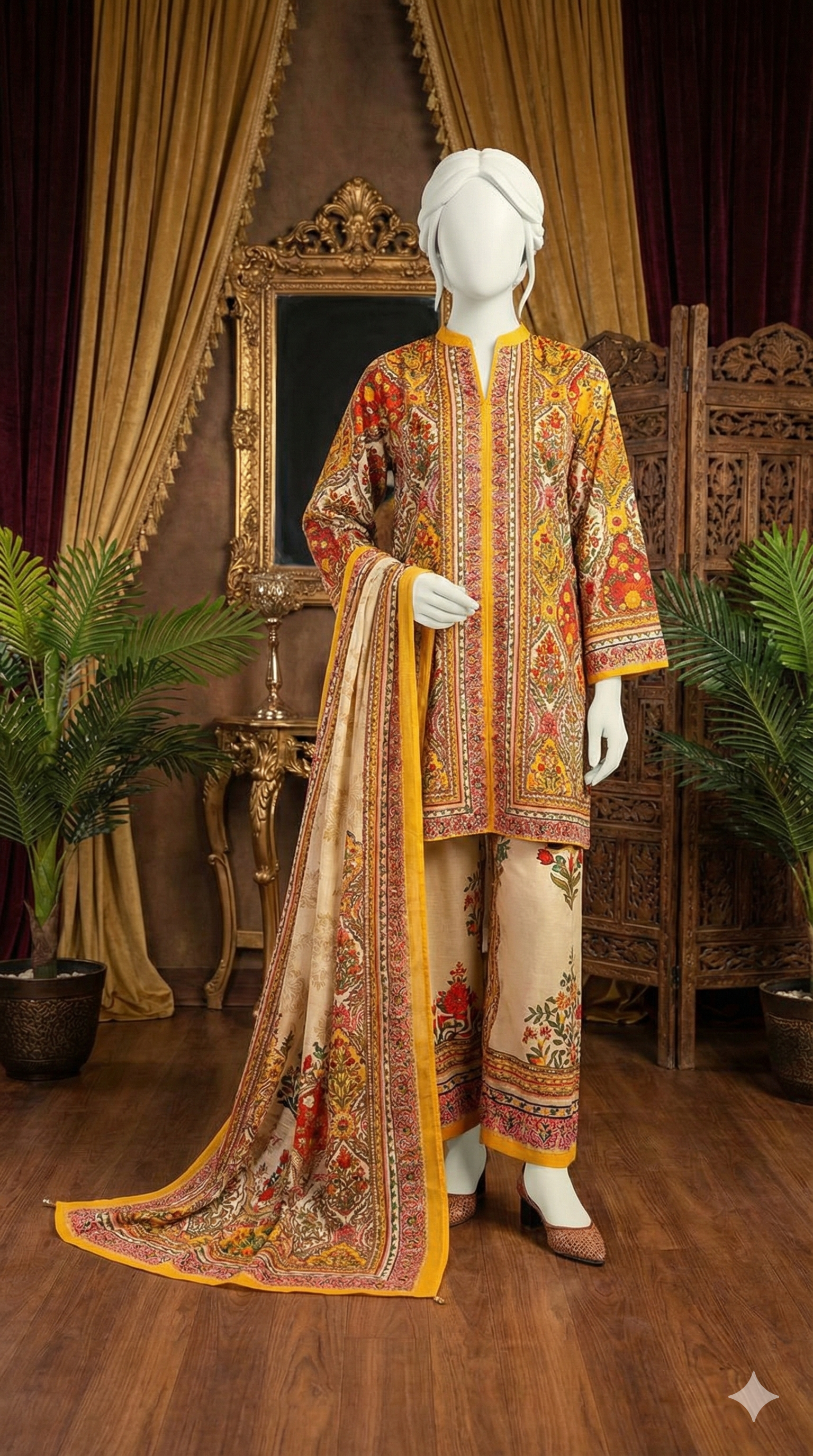 Summer Symphony | Unstitched Printed Lawn Suits Vol. 1 - ZH2 Store (LPU 5030)