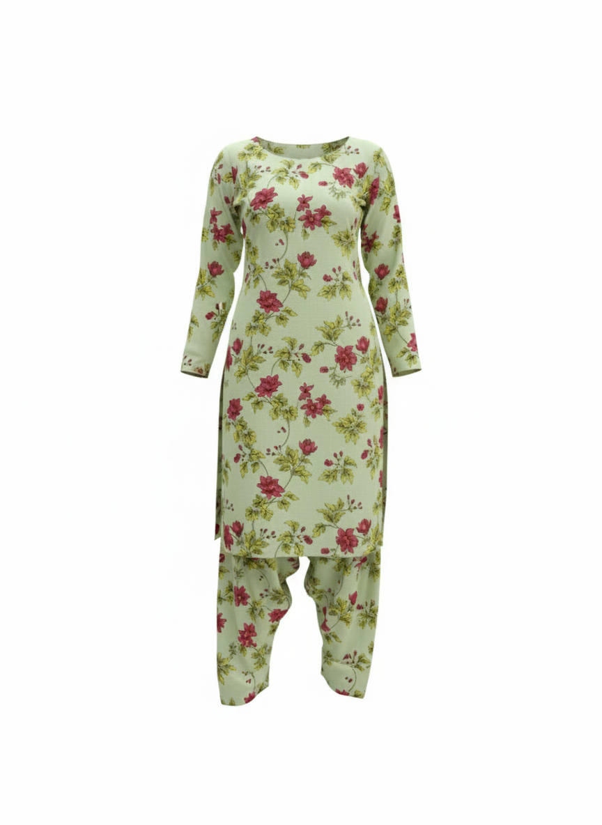 Ladies unstitched 2pcs suit