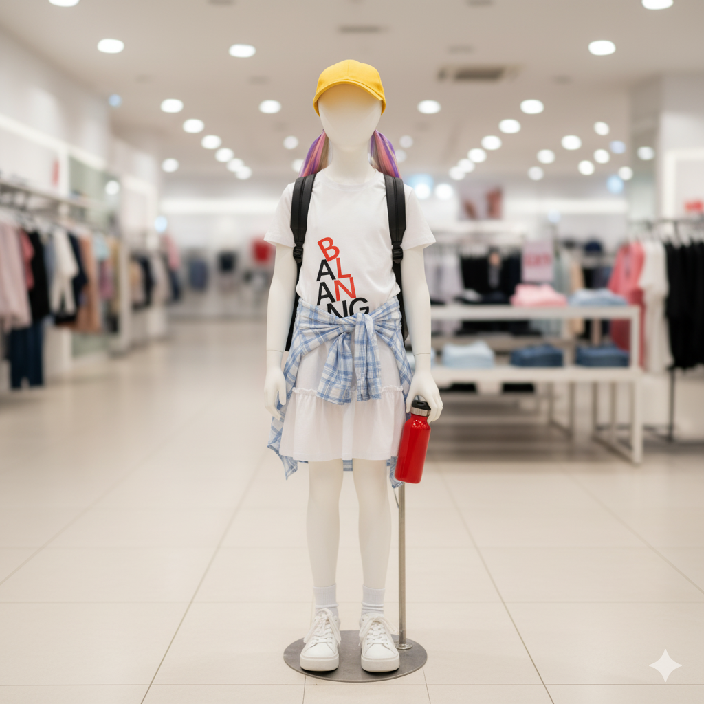 Women's Asymmetric Ruffle Hem T-Shirt Dress – The 'Balancing' Collection (1029)