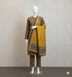 Linen 3-Piece Unstitched Suit (LNU-5002)